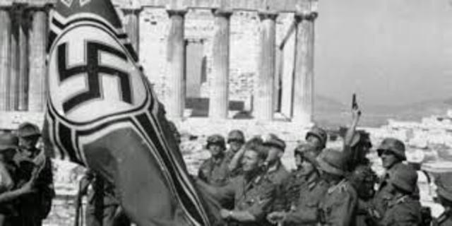 Greece surrenders to the Axis powers