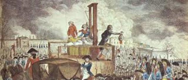 Louis XVI beheaded