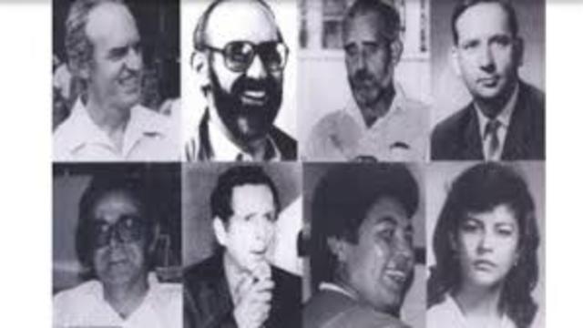 FMLN, son asesinados los jesuitas de la Universidad Centroamericana José Simeón Cañas (UCA).