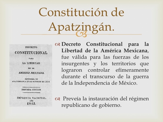 DECRETO CONSTITUCIONAL PARA LA LIBERTAD DE LA AMÉRICA MEXICANA