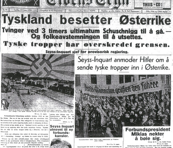 Østerrike innlemmes i tyskland