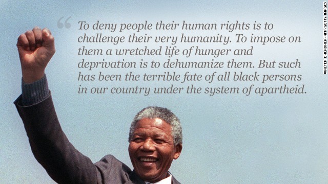 Nelson Mandela breekt het systeem van het apartheid in 1990