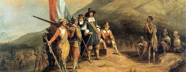 Blanke kolonisators waren aan de macht in Zuid-Afrika in 20ste  eeuw