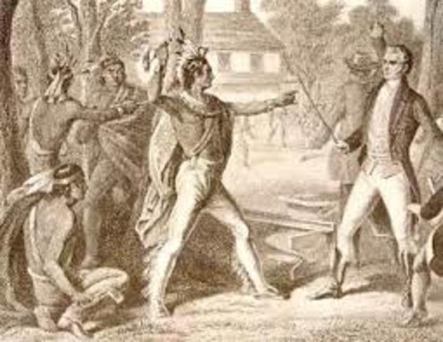 Tecumseh establishes union of Native Americans