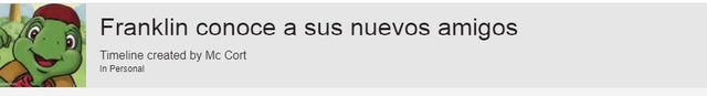 Línea del tiempo time toast