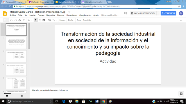 Reflexión Importancia de las herramientas digitales