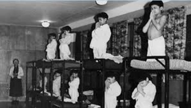 Native residential schools open in Canada