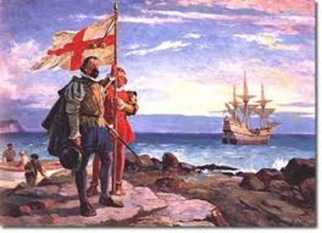 John Cabot claims Newfoundland for Britain