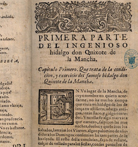 Primera parte de "El Quijote"