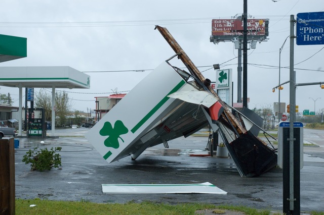 Hurricane Rita hits Texas