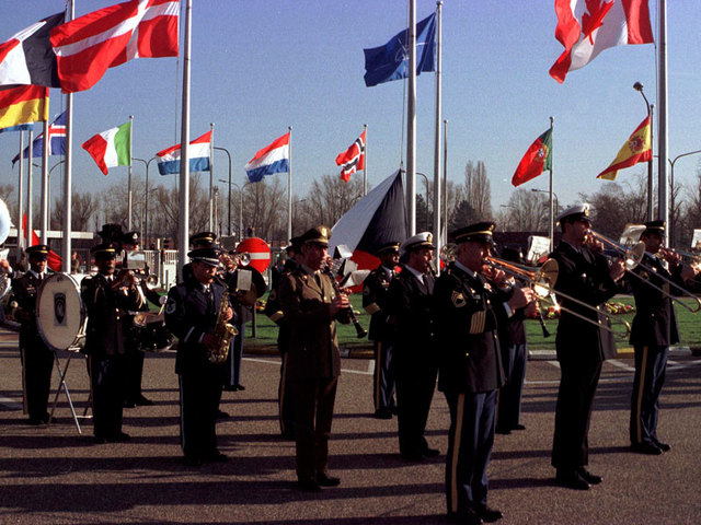 NATO admits countries from the former USSR