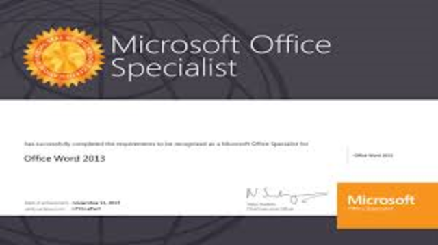 Certificación Word