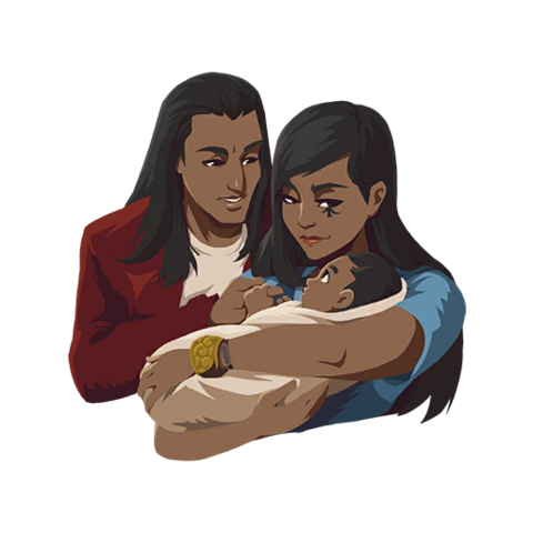 Sam and Ana Amari give birth to Fareeha Amari
