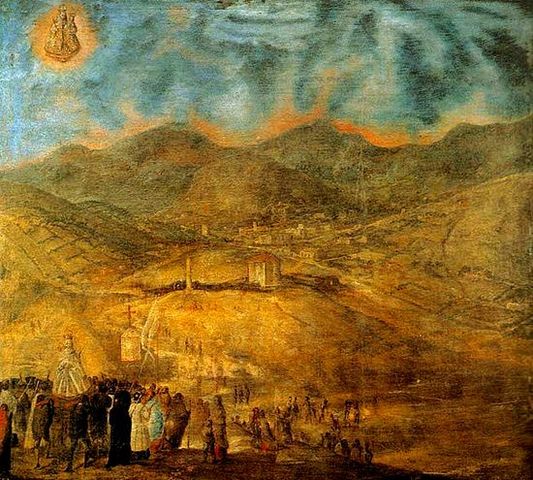 Milagro de la Virgen de Guápulo. Miguel de Santiago, siglo XVII. (1657).