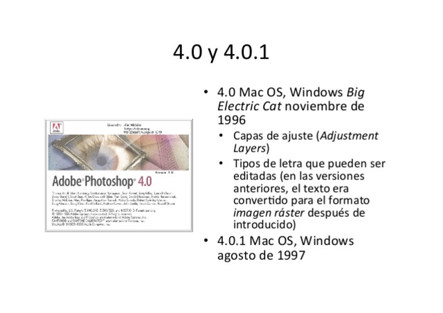 Versión 4.0.1	Mac OS, Windows