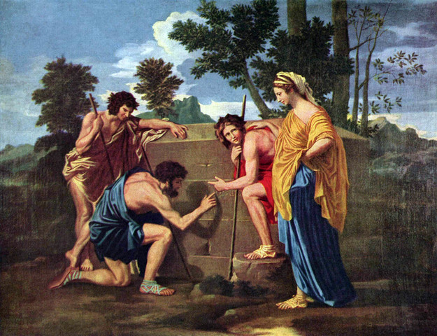 Et in Arcadia ego (1638), de Nicolas Poussin, Museo del Louvre, París.