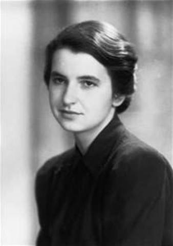 Rosalind franklin works with DNA and X-Ray crystallography and develops image 51