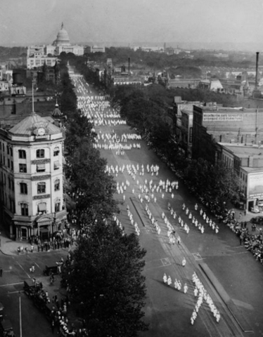1925 Ku Klux Klan March in Washington D.C.