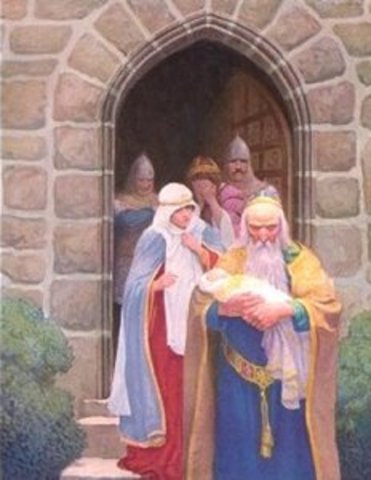 King Arthur's arrival