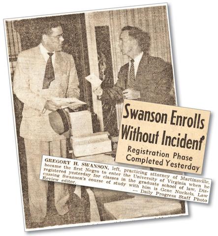 Gregory Swanson Enrolls in UVA Law School