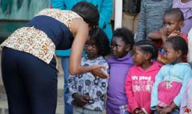 Michelle delivers empowering speech in South Africa
