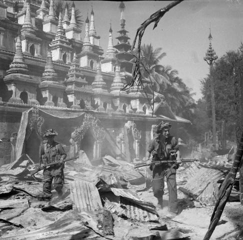 Japan drives British out of Burma
