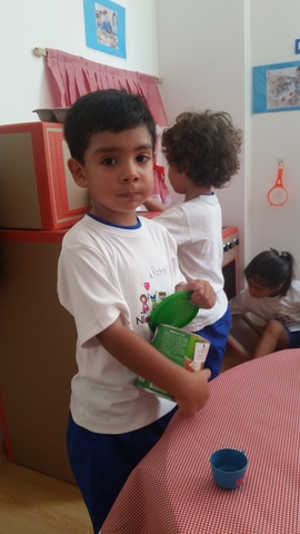 primer dia de colegio de mi hermano