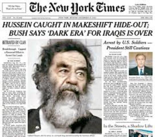 Capture of Saddam  Hussein