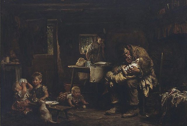 The Widower - Luke Fildes (1875)
