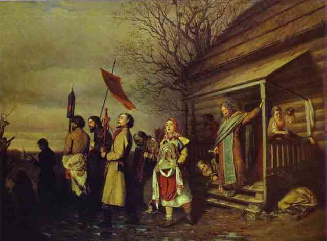 Village Procession at Easter - Vasily Perov (1861)