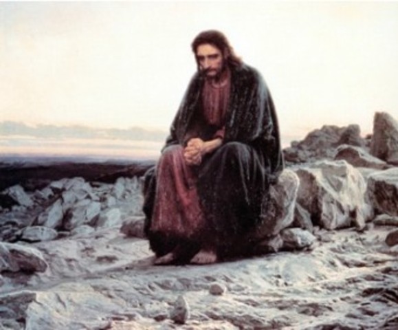 Christ in the Wilderness - Ivan Kramskoy (1872)