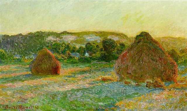 Wheatstacks - End of Summer by Monet