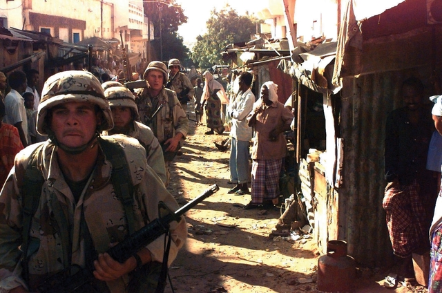 Entrance of US Soldiers in Somalia