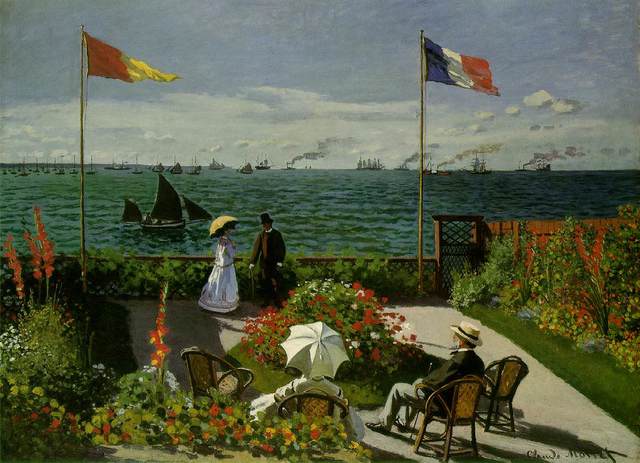 The Terrace at Sainte Adresse by Monet