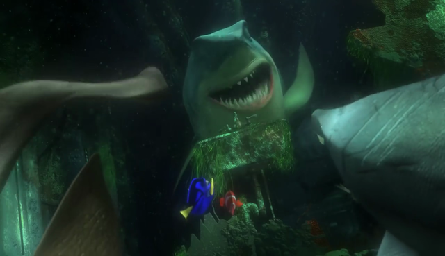 Marlin e os tiburóns