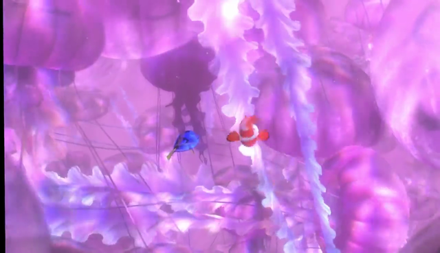 Dory no campo das medusas