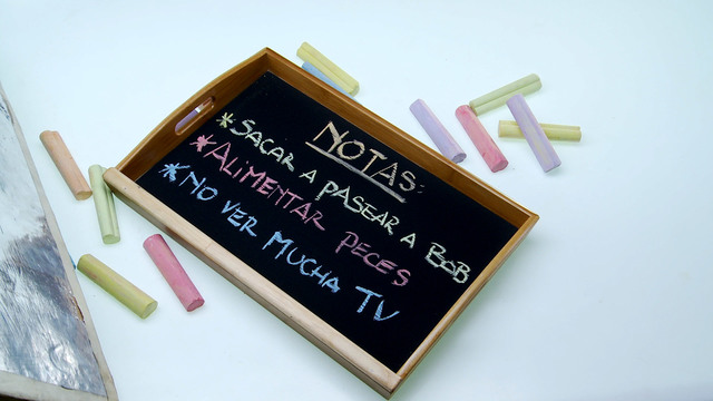 Las placas de pizarra