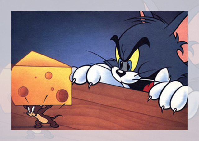 tom attempting to capture jerry