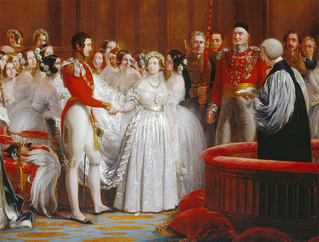 Queen Victoria marries Prince Albert