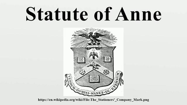Statute of Anne