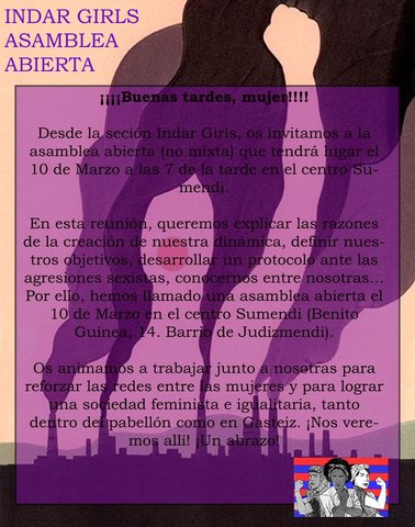 Azpiatala sendotzeko asanblada irekia