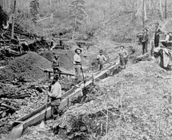 Gold is discovered in the Black Hills of South Dakota on Indian land