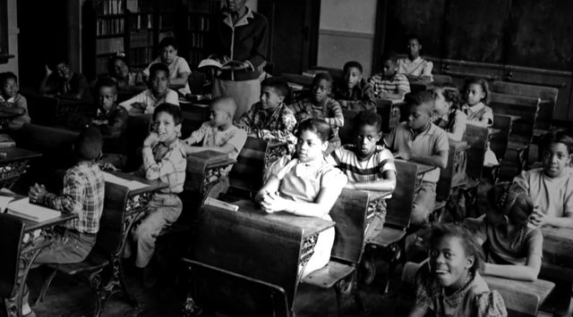 Linda Brown travels close to white schools to show segragation