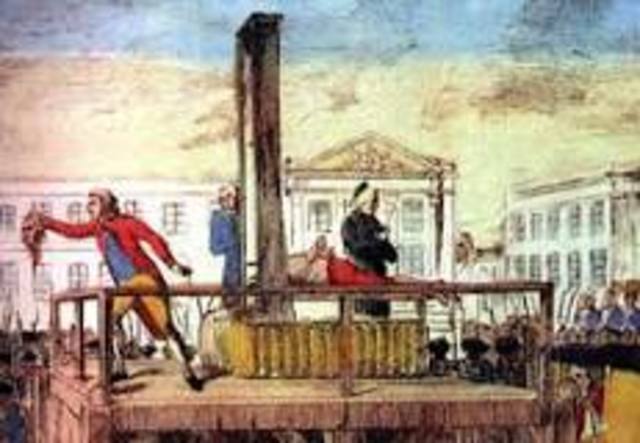 Louis XVI beheaded