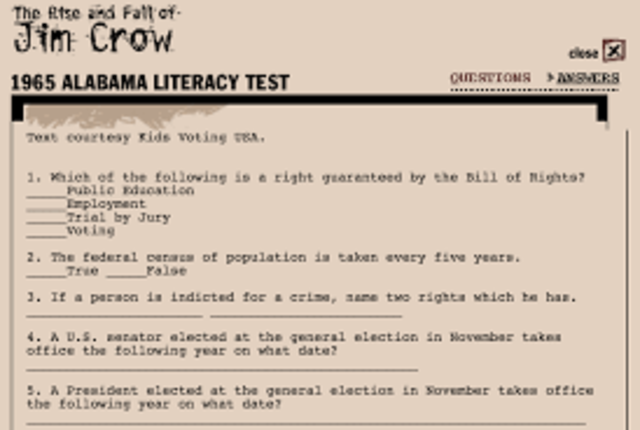 Supreme court rules literacy tests constitutional