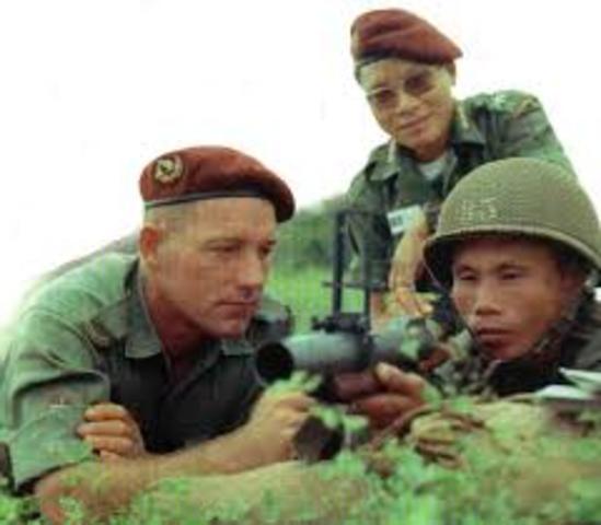 More than 15,000 American "advisers" were fighting in Vietnam