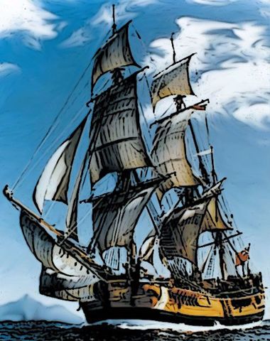 James cook sails around Australia