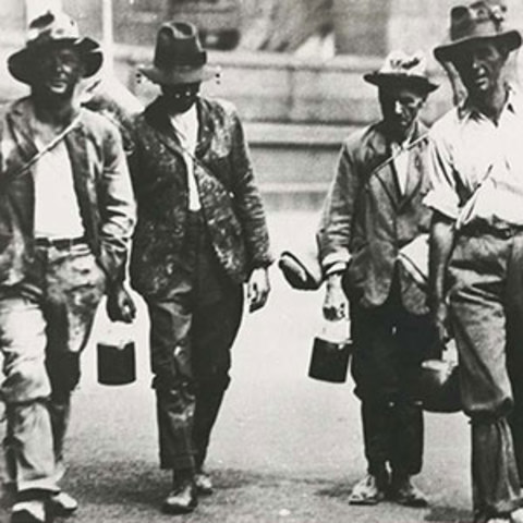 The Great Depression following the Wall Street Crash hits Australia hard. Recovery is uneven, and the Labor government is defeated in the election in 1931.