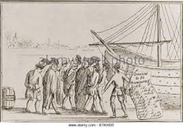 British Convicts Arrive