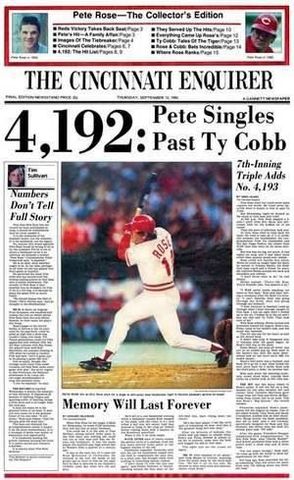 Pete Rose Sets Record